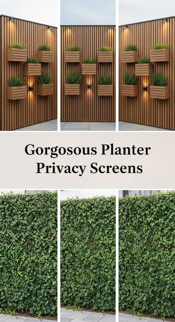 Gorgeous Planter Privacy Screens 69fb076b36cd7