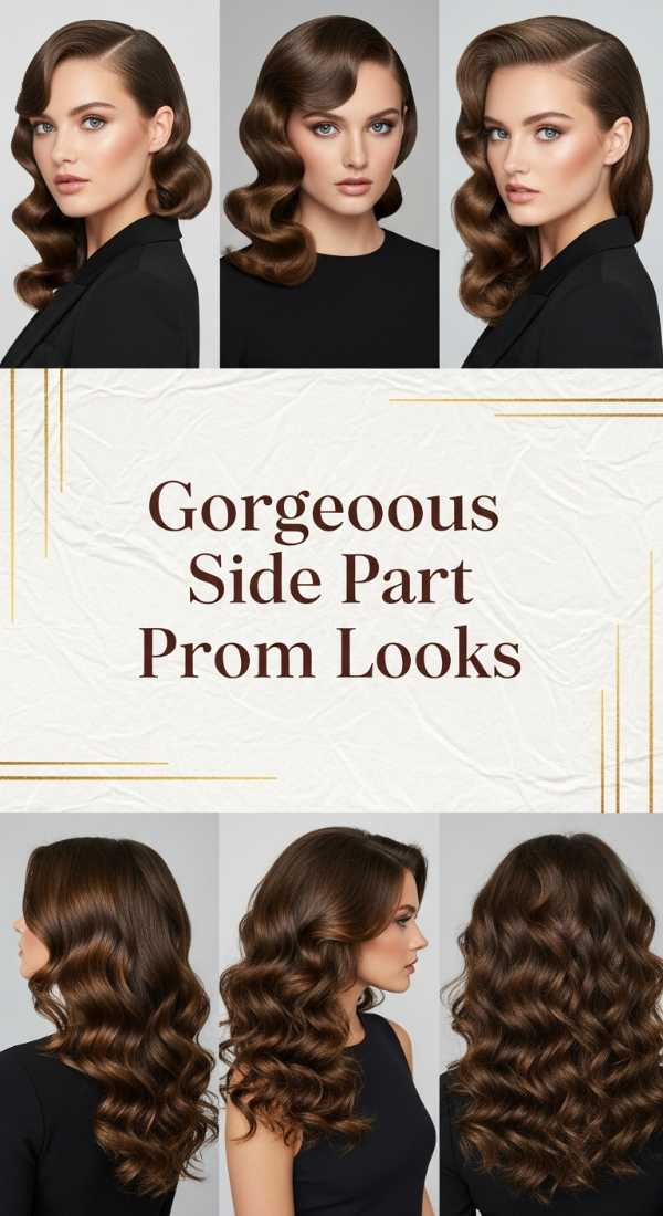 Gorgeous Side Part Prom Looks 6a03671916ff2