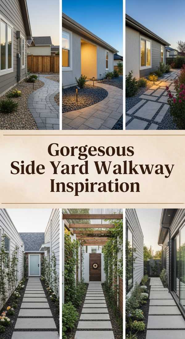 Gorgeous Side Yard Walkway Inspiration 69ff4752a1bbf