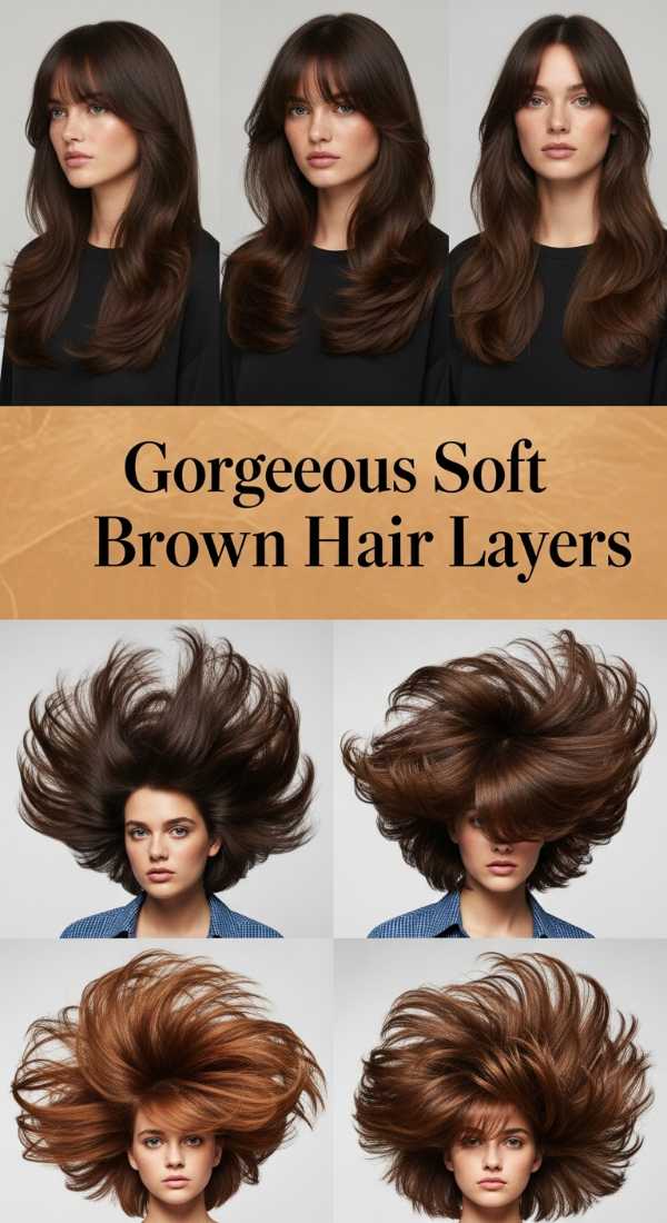 The New Aesthetic: Why High-Performance Activewear and Glossy Brunettes are 2026's Power Couple Gorgeous Soft Brown Hair Layers 6a08ccca72dee
