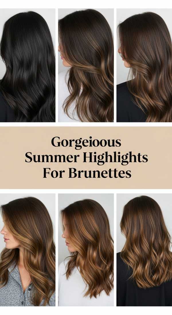 Sun-Kissed Styles: What’s Hot for Graduation Season 2026 Gorgeous Summer Highlights For Brunettes 6a08d29734e05