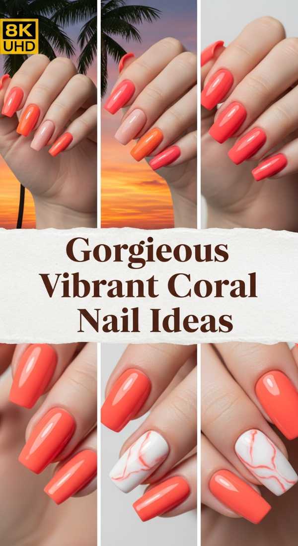 Gorgeous Vibrant Coral Nail Ideas 6a006c757a821