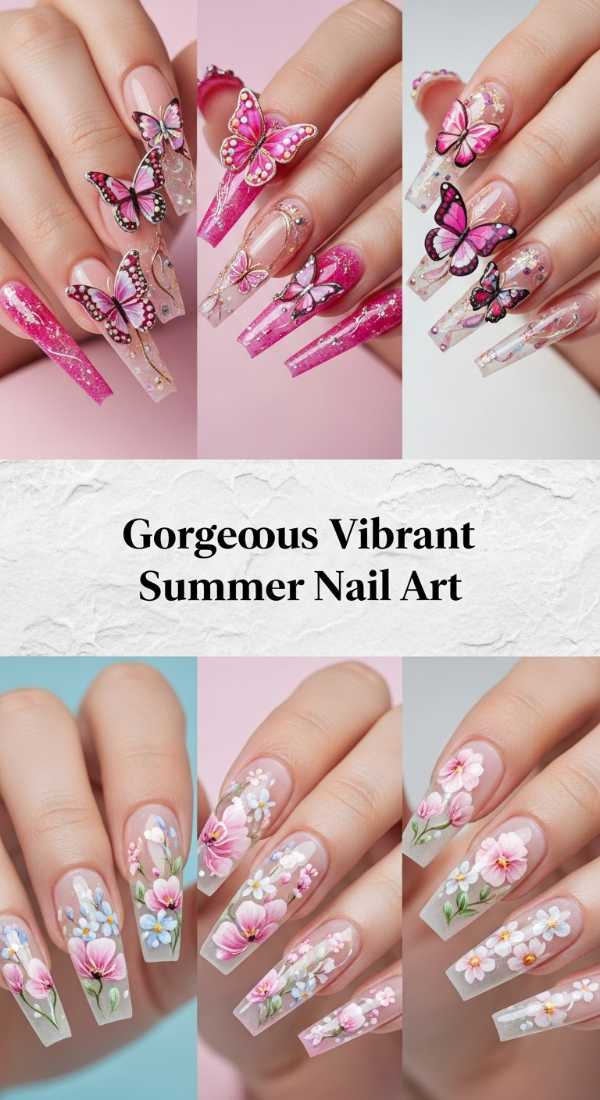 Gorgeous Vibrant Summer Nail Art 6a13492b12216