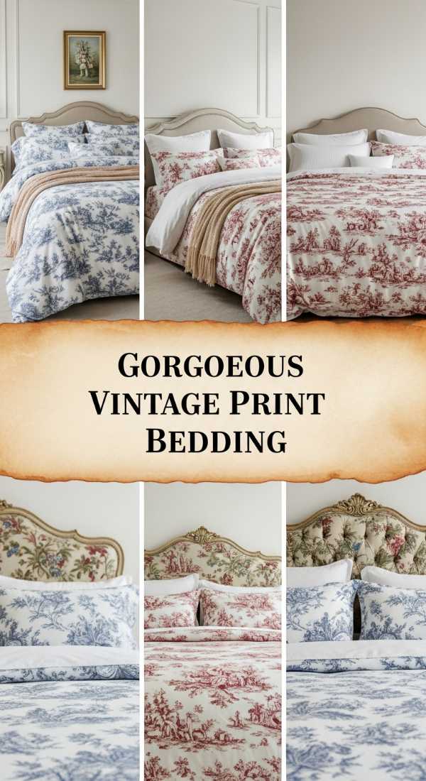 Gorgeous Vintage Print Bedding 69f48f3a5f7c9