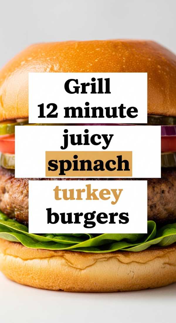 Grill 12 Minute Juicy Spinach Turkey Burgers 6a00104dea5b0