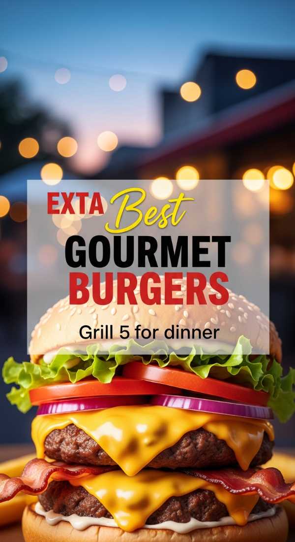 Grill 5 Gourmet Burgers For The Ultimate Dinner 6a045aaaa8e19