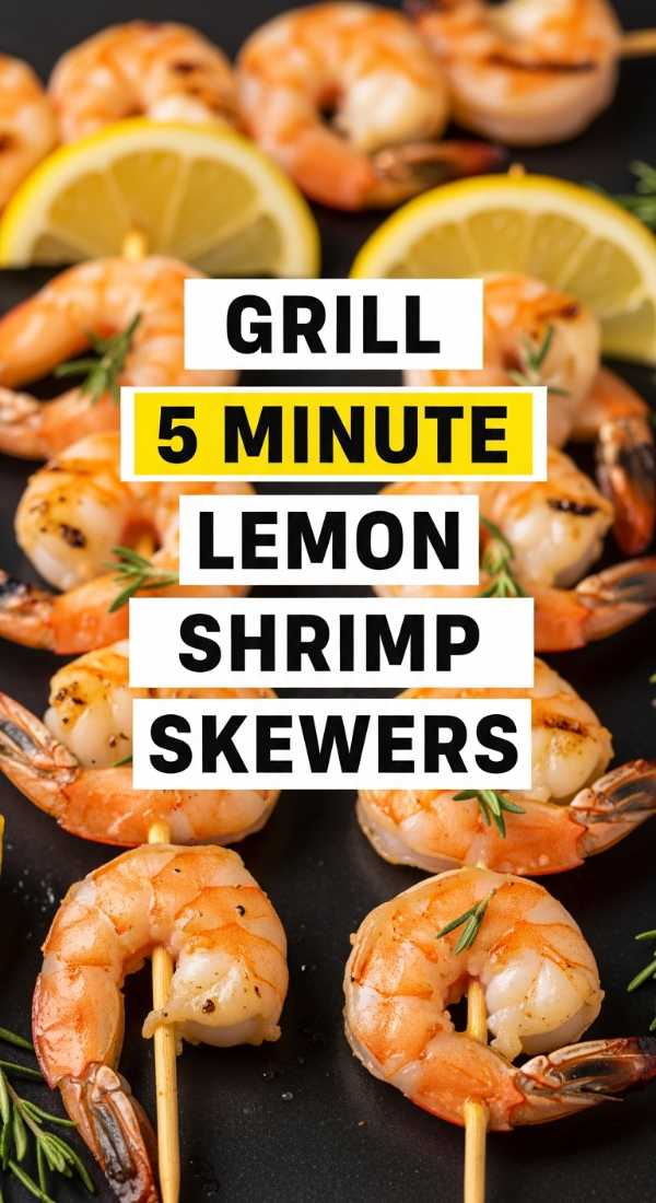 No-Sweat Cooking: Nutritious Summer Dinners in a Flash Grill 5 Minute Light Lemon Shrimp Skewers 6a142ea16e8f8