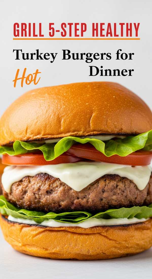 Grill 5 Step Healthy Turkey Burgers For Dinner 69f4514305289