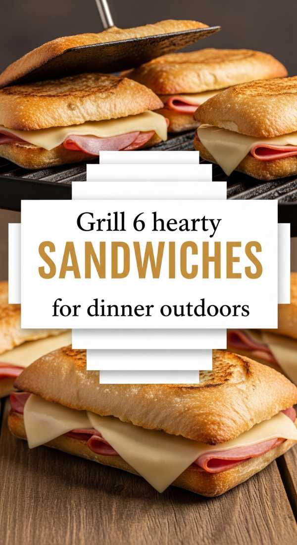 Grill 6 Hearty Sandwiches For Dinner Outdoors 6a04151a40ae3