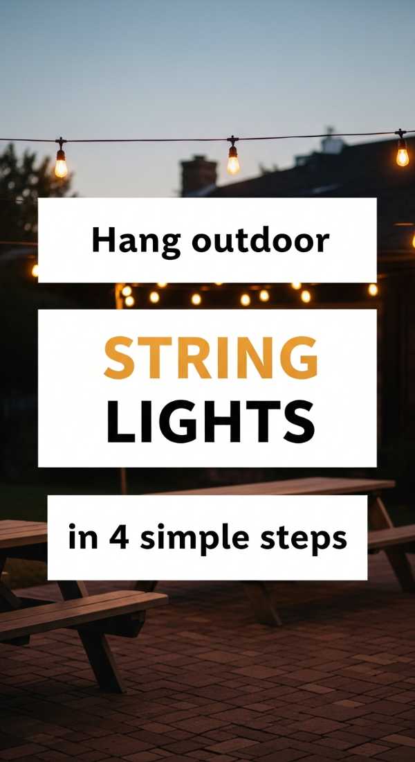 Sun, Snacks, and Style: Your Complete Manual for the Best Picnic Party Ever Hang Outdoor String Lights In 4 Simple Steps 6a0056765698e