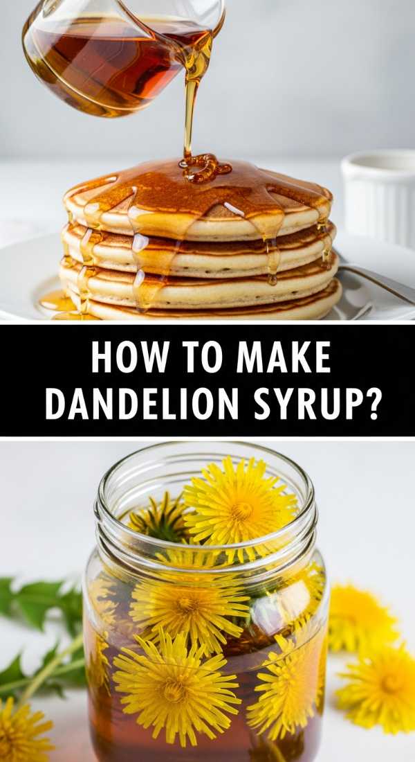 Homemade Floral Dandelion Syrup For Pancakes 69f44fa59390c