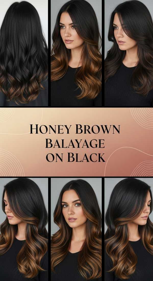 The Graduation Edit: Ultra-Luxe Hair Inspo for Summer Celebrations Honey Brown Balayage On Black 6a08ccd8eba55