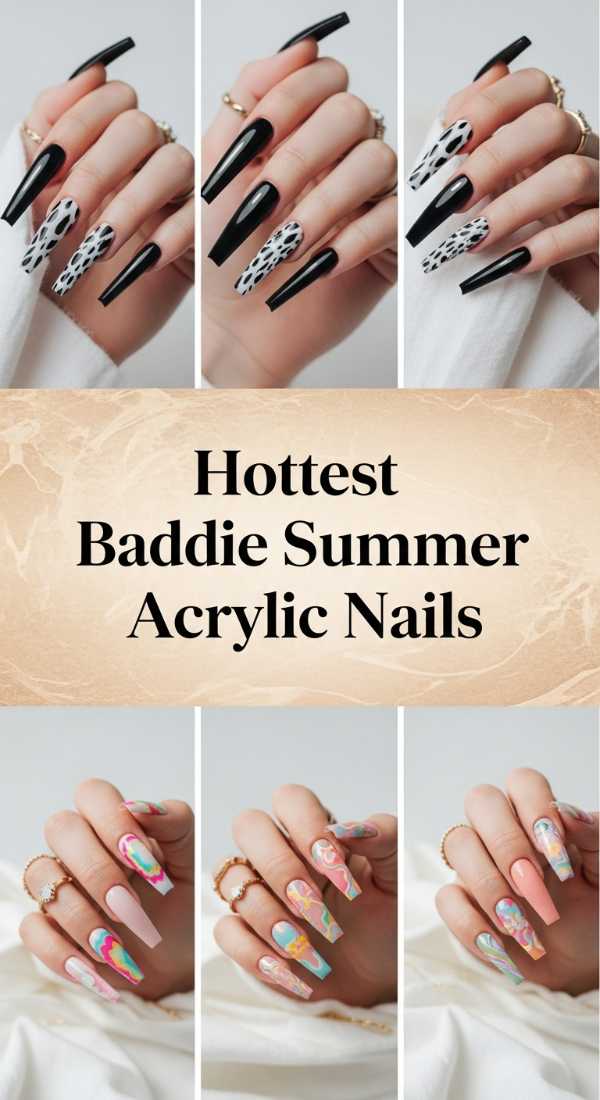 Hottest Baddie Summer Acrylic Nails 6a006c6355092