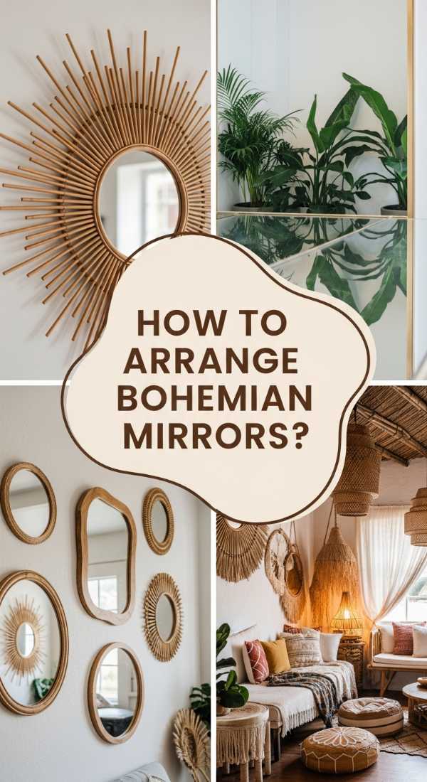 How To Arrange A Bohemian Mirror Gallery For Bright Airy Spaces 6a0823e7ebfb4