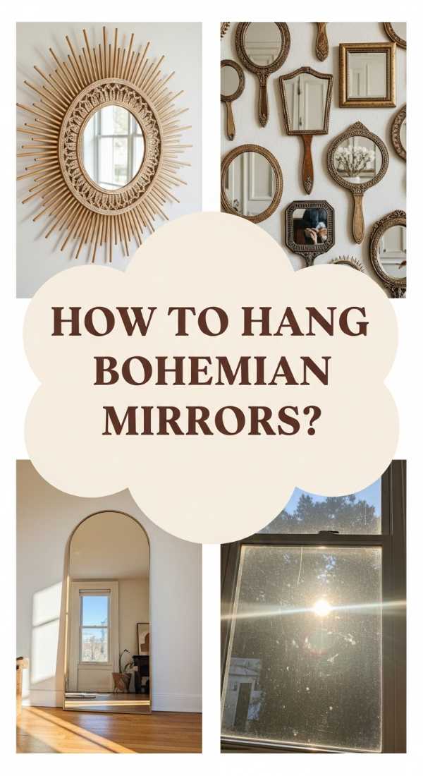 How To Arrange A Bohemian Mirror Gallery For Bright Spaces 6a08305337e77