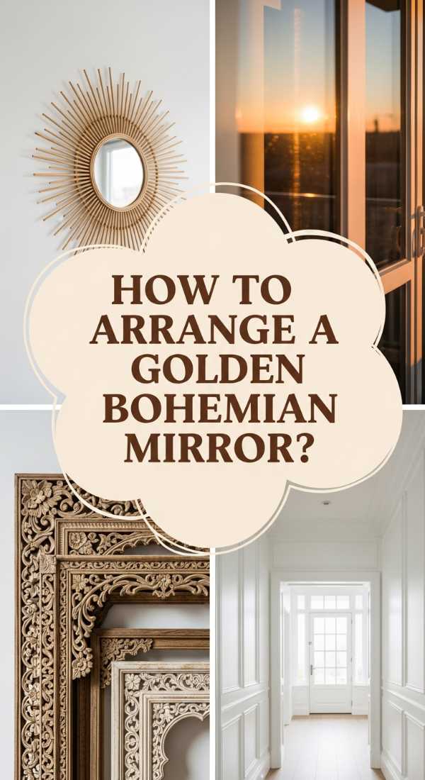 How To Arrange A Golden Bohemian Mirror For Perfect Natural Light Reflection 6a08329298319