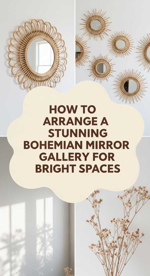 How To Arrange A Stunning Bohemian Mirror Gallery For Bright Spaces 6a0830768750f