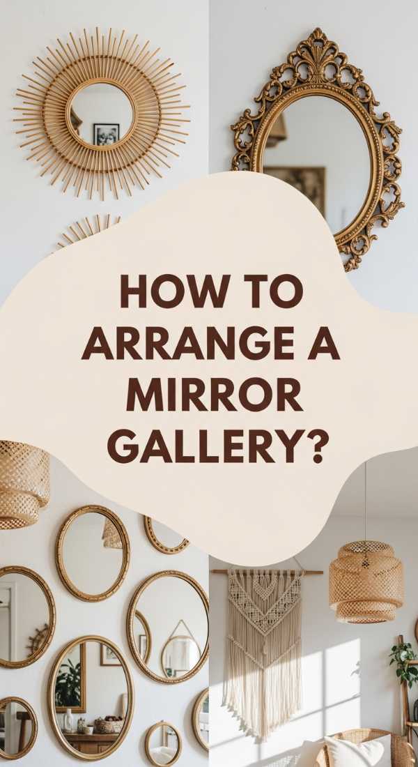 How To Arrange A Stunning Bohemian Mirror Gallery For Brightness 6a08217d45de0
