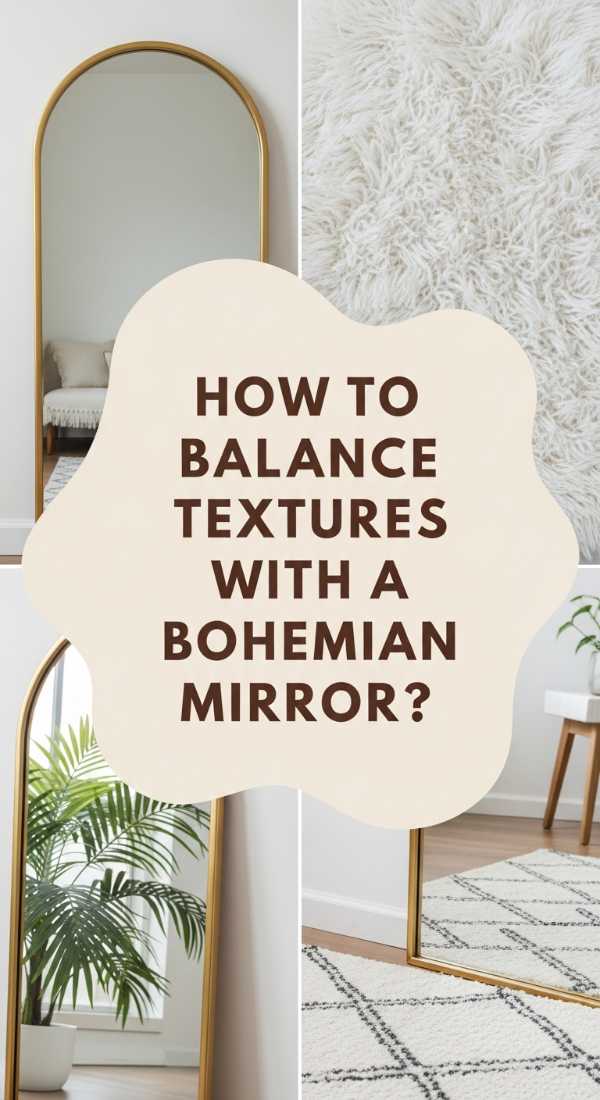 How To Balance Textures With A Bohemian Mirror And Rug 6a0831bfcf701