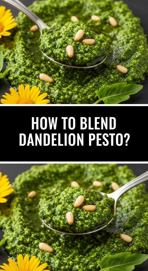 How To Blend Dandelion Pesto 69f44d176b561