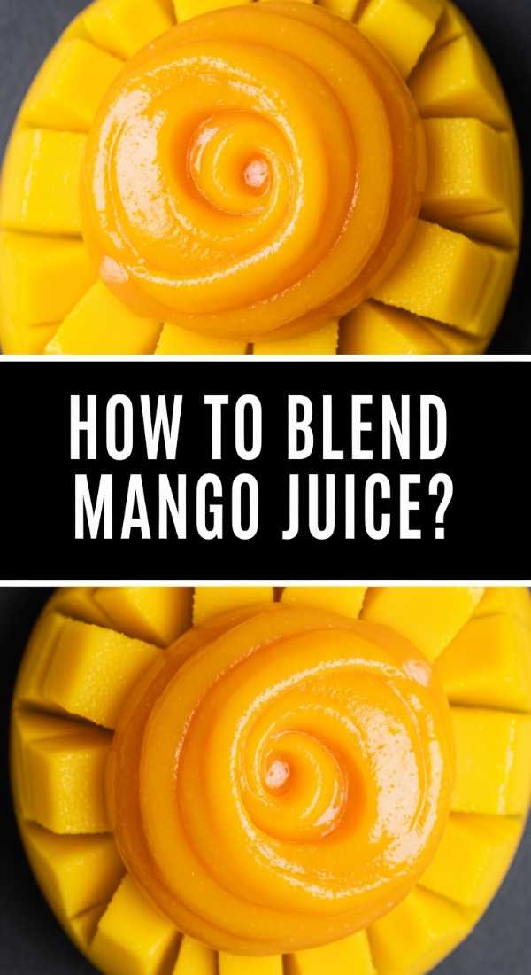 How To Blend Mango Juice 69fc2212634e4