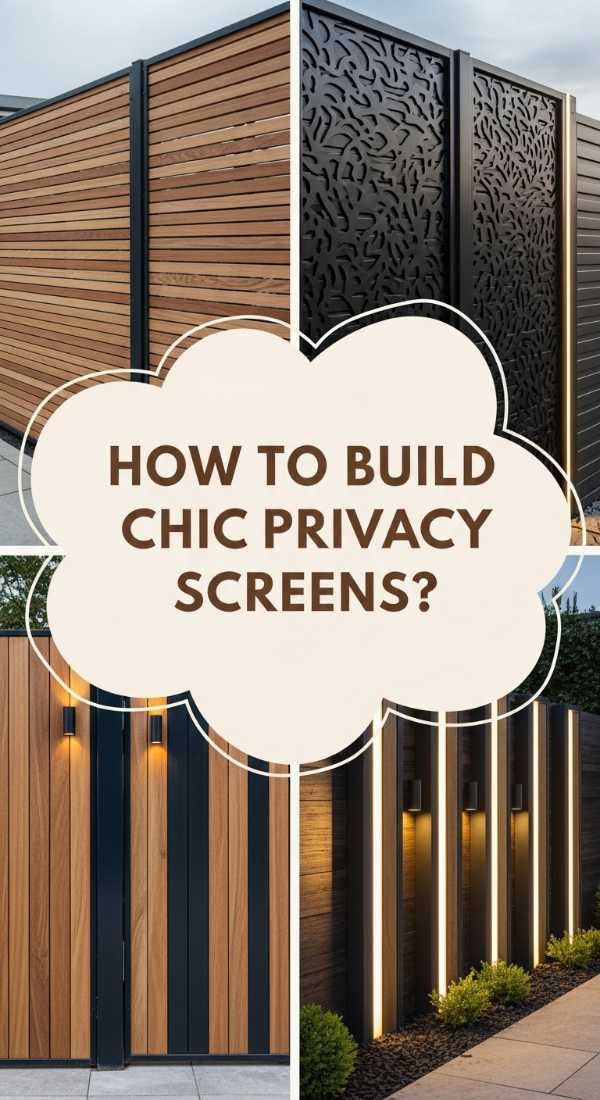 How To Build A Chic Privacy Screen For Your Backyard Sanctuary 69fb1b21abc2f