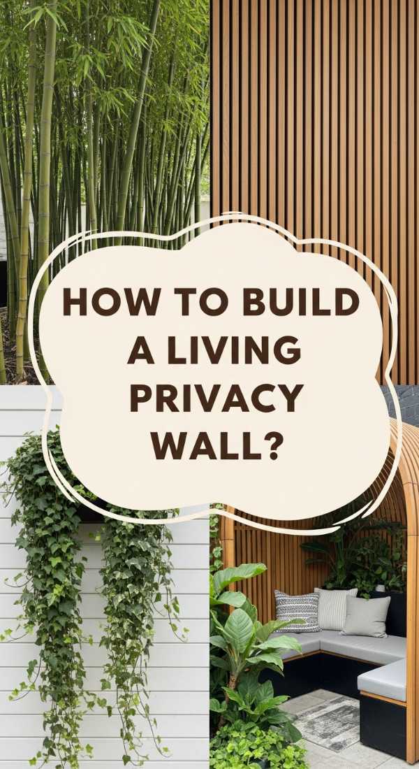 How To Build A Living Privacy Wall For A Secluded Garden Oasis 69f874f7462d6
