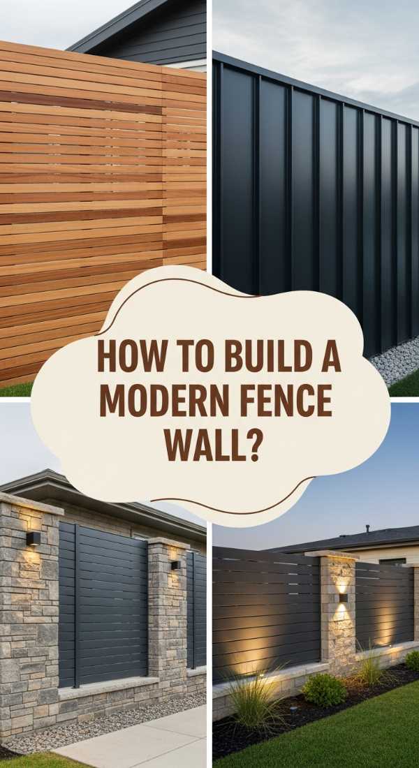 How To Build A Modern Fence Wall For Stylish Privacy 69fb1b124c522