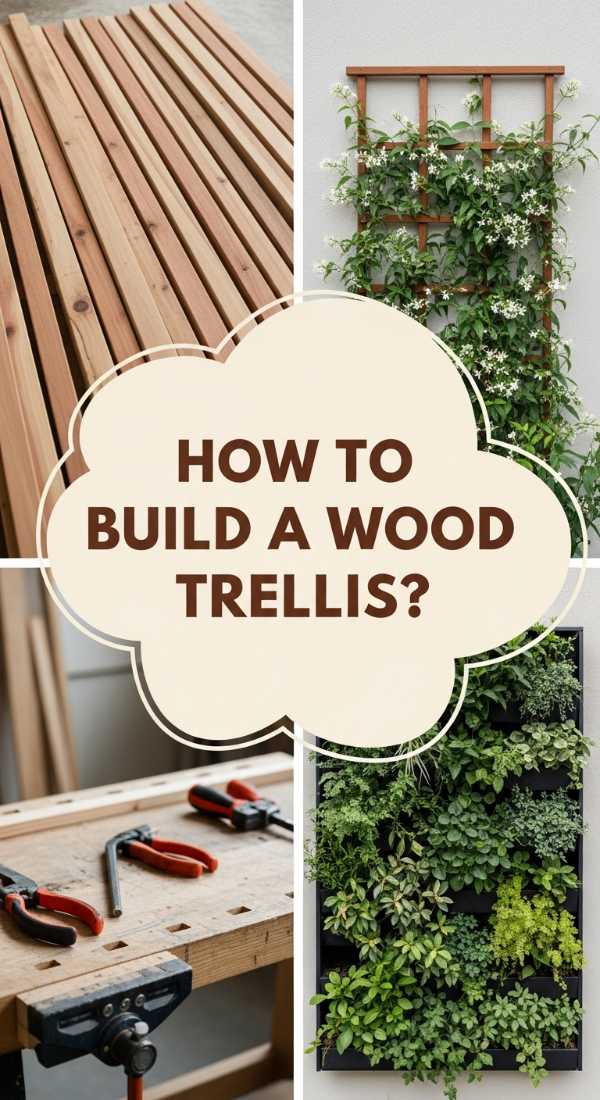 How To Build A Wood Trellis For Vertical Garden Bliss 6a12e56fda4b8