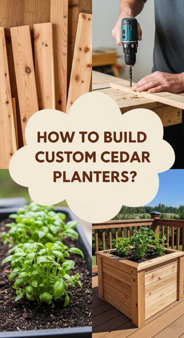 How To Build Custom Cedar Planters For A Modern Herb Garden 69f874f068f35