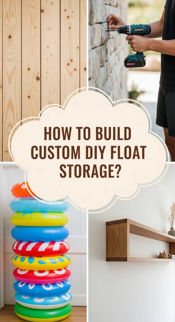 How To Build Custom Floating Shelves For Effortless Pool Float Storage 6a00700574c3f