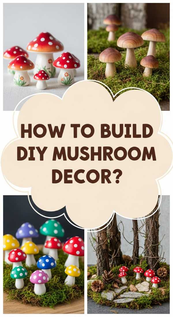 How To Build Diy Mushroom Garden Decor For Enchanting Outdoor Spaces 69fb1ced8aa25