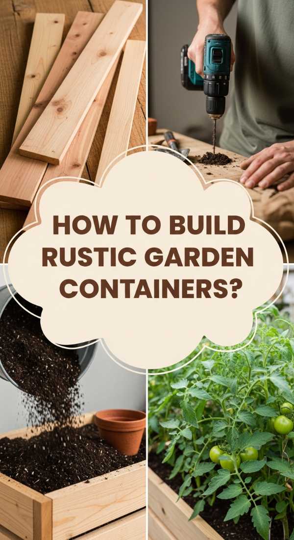 How To Build Rustic Garden Containers For Homegrown Organic Veggies 69f874f45c1b1