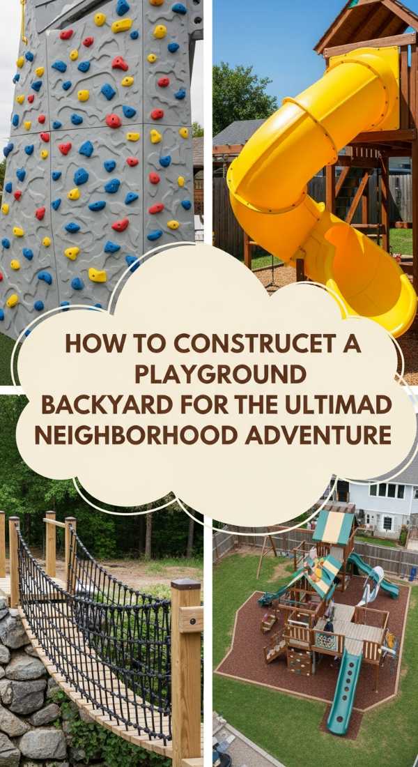 How To Construct A Playground Backyard For The Ultimate Neighborhood Adventure 6a0066b253484