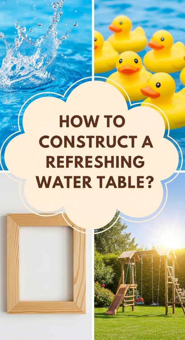 How To Construct A Refreshing Water Table For Cool Backyard Activities 69f874fd10b2b