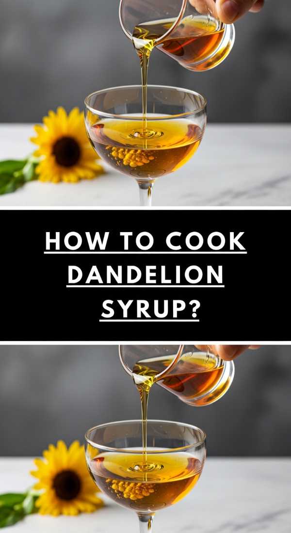 How To Cook Dandelion Syrup 69f5c407643a7