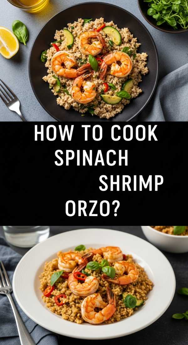 How To Cook Spinach Shrimp Orzo 69fe132434094