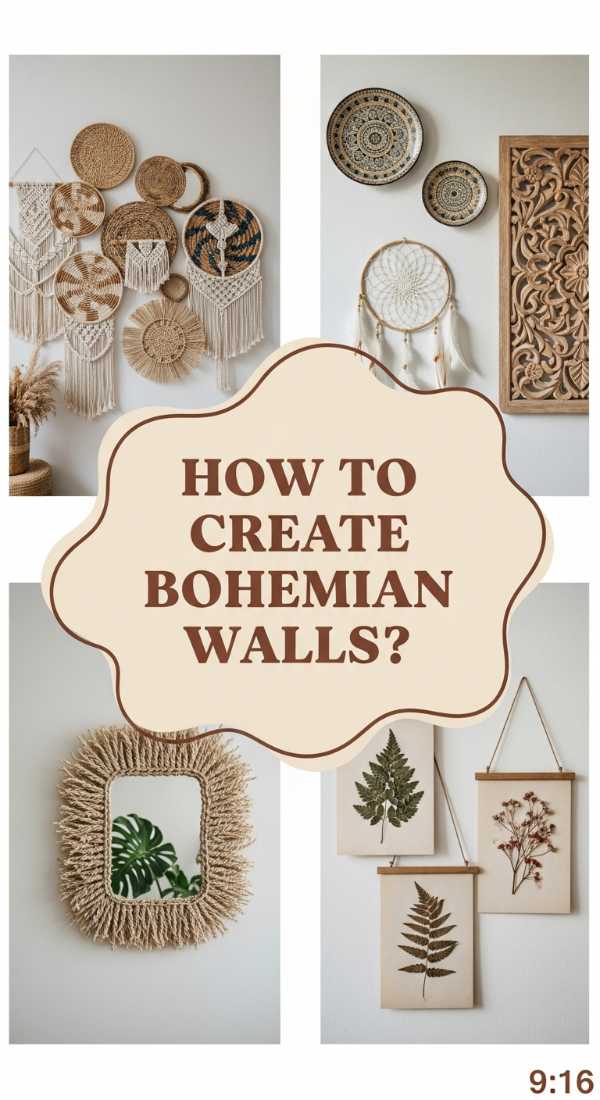 How To Create A Bohemian Wall For Artistic Expression 6a08304f8716c