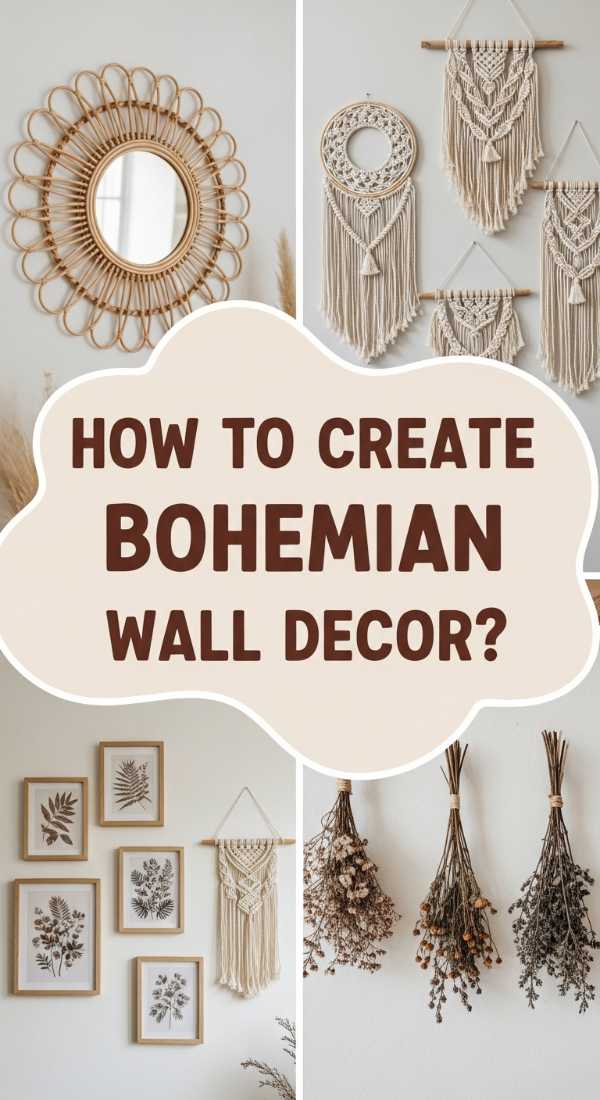 How To Create Captivating Bohemian Wall Decor For Artistic Flair 6a08217bac04a
