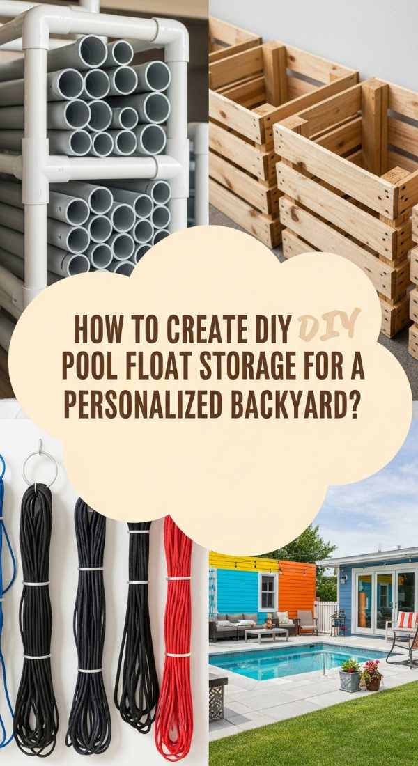 How To Create Diy Pool Float Storage For A Personalized Backyard 6a006ff524057