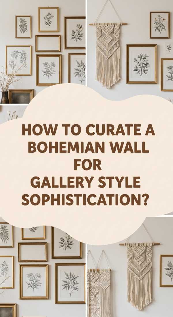 How To Curate A Bohemian Wall For Gallery Style Sophistication 6a0831b11de6b