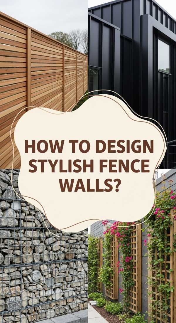How To Design A Stylish Fence Wall For Private Outdoor Living 69fdbdec937fb