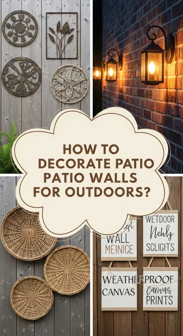 How To Elevate Patio Wall Decor Outdoor For Perfect Al Fresco Evenings 69fdbde60131b