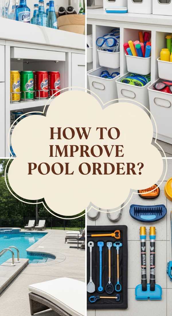 How To Enhance Pool Organization Ideas For Ultimate Summer Fun 69f6006381561