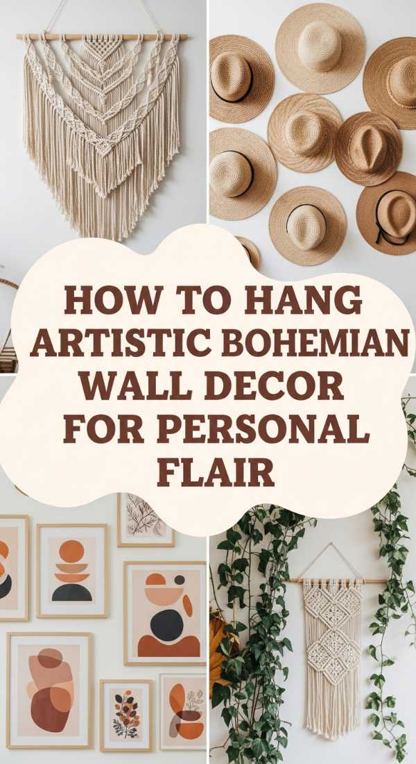How To Hang Artistic Bohemian Wall Decor For Personal Flair 6a083077cc09b