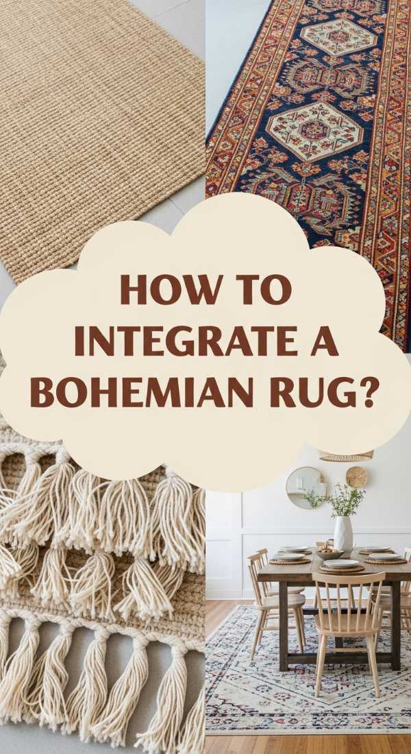 How To Integrate A Bohemian Rug For A Grounded Space 6a0823f4abdf0
