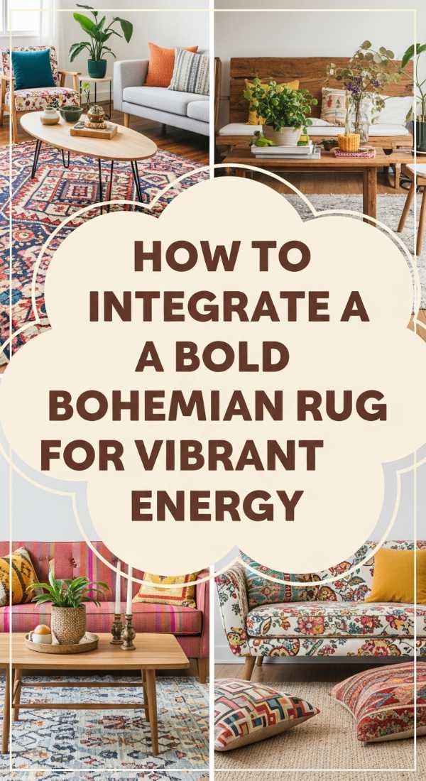 How To Integrate A Bold Bohemian Rug For Vibrant Energy 6a083078ee0dd