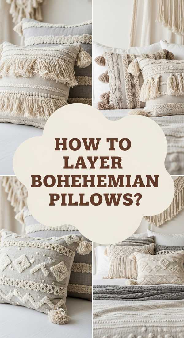 How To Layer Bohemian Pillows For A Cozy Bed 6a082285f3663