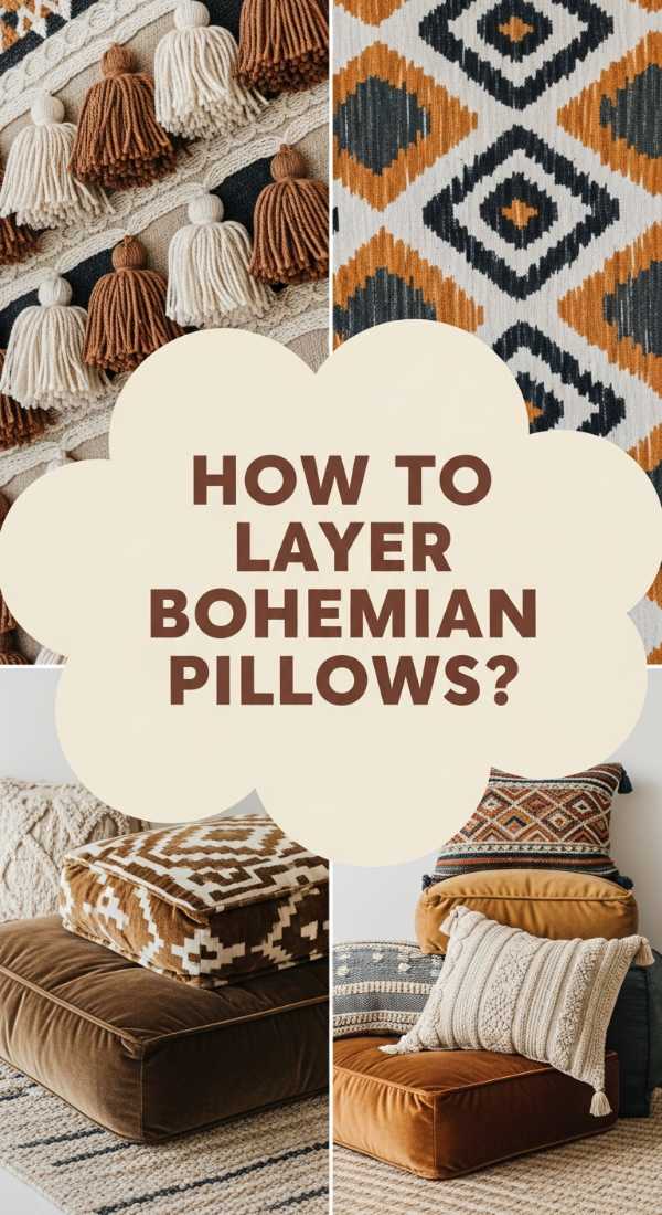 How To Layer Bohemian Pillows For An Inviting Atmosphere 6a0823f3cdcbe