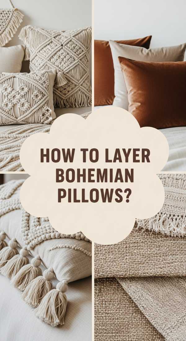 How To Layer Bohemian Pillows For Maximum Comfort 6a0832744e403